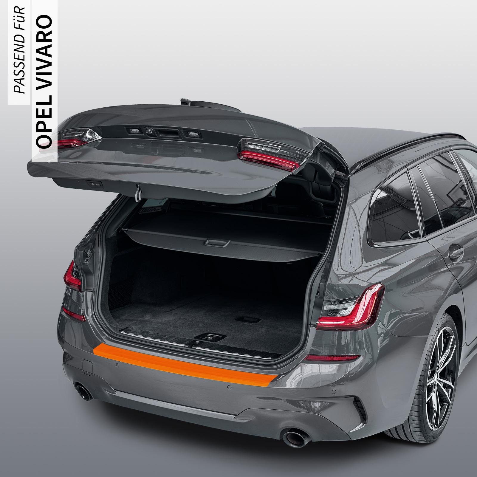 Ladekantenschutzfolie - Transparent Glatt Hochglänzend 150 µm stark für Opel Vivaro Typ B, BJ 2014-03/2019